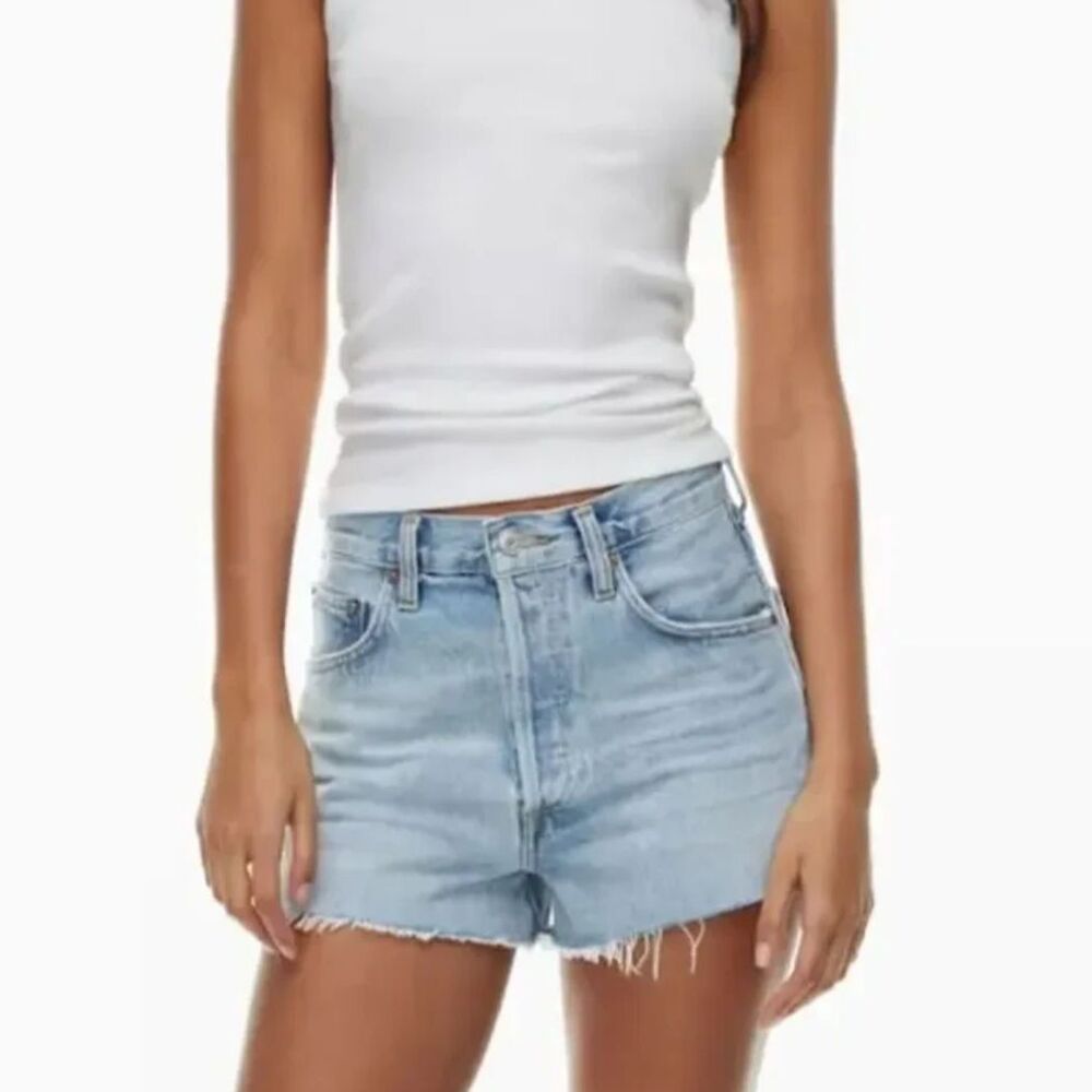 AGOLDE Mila Denim Cutoff Shorts 30